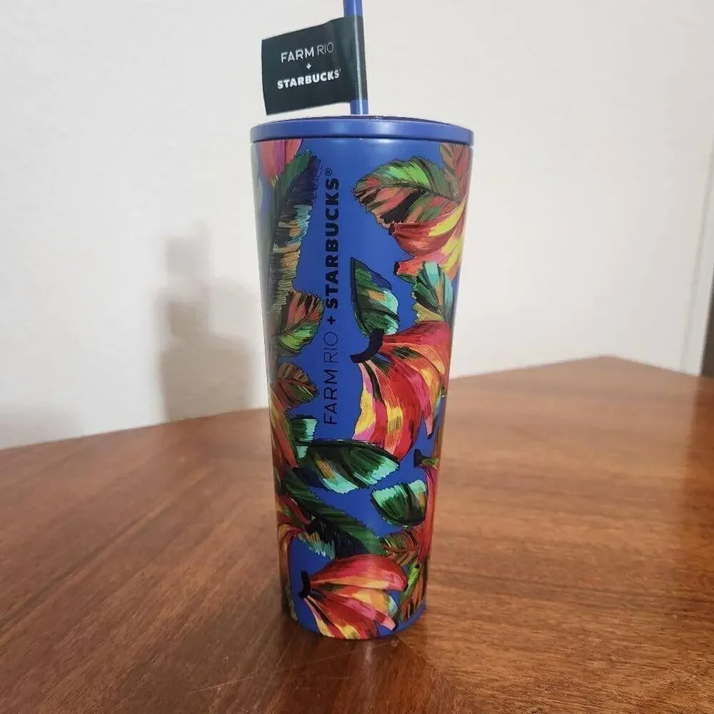 Starbucks x Farm Rio tropical tumbler